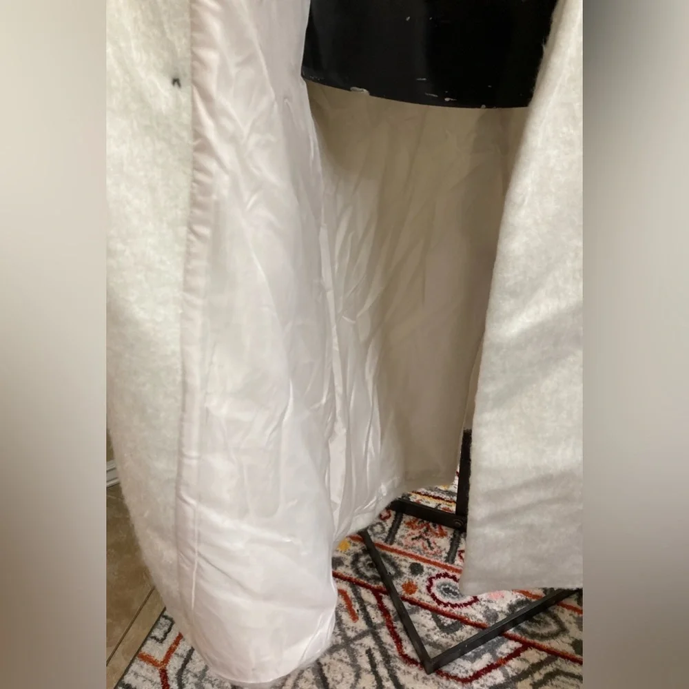 New Topshop Doubled-Breasted Trench – Size US 8 - Ivory